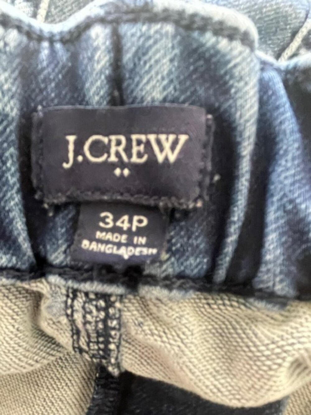 J. Crew Factory Denim Utility Jogger SweatPant Jeans in Signature Stretch 34 Pet - Picture 6 of 10